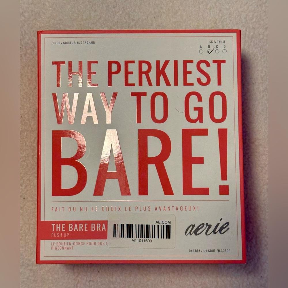 Aerie Stick On Push Up Strapless Bra - B